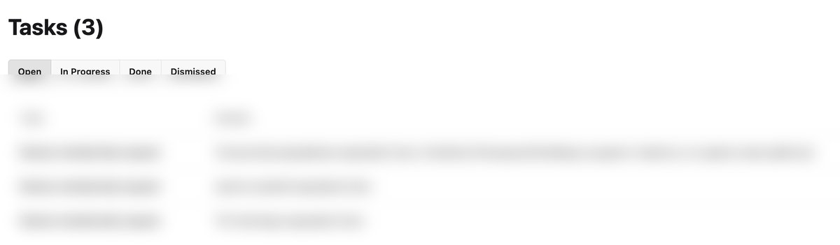 SmashClub Tasks dashboard showing automated membership review requests