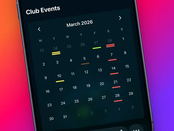 Events calendar