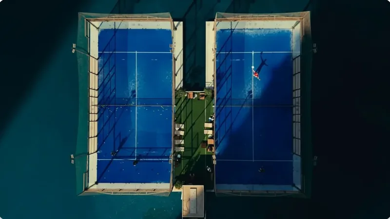 Padel Islands aerial view — Dubai